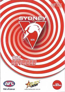 2021 Select AFL Footy Stars - Holographic Foil #HF124 Will Hayward Back